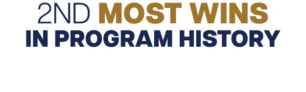 2ND MOST WINS IN PROGRAM HISTORY