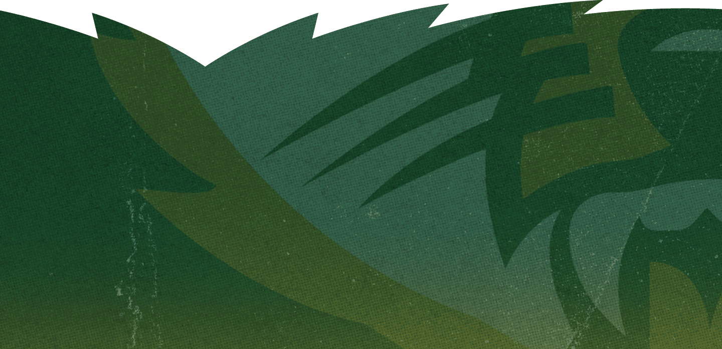 A green and white bear with a snarling expression. AI generated content