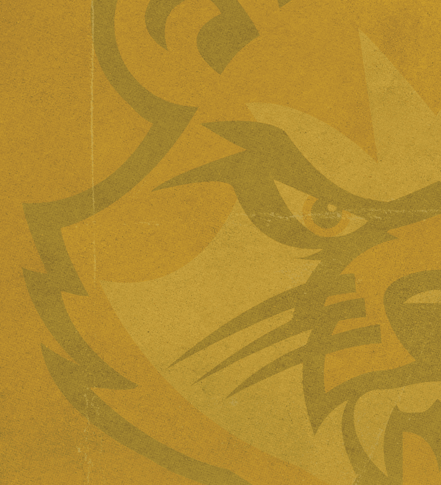 A yellow bear with a ferocious expression. AI generated content