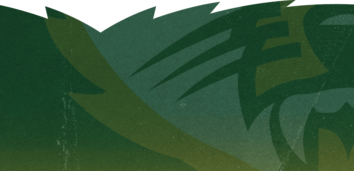 A green and white bear with a snarling expression. AI generated content