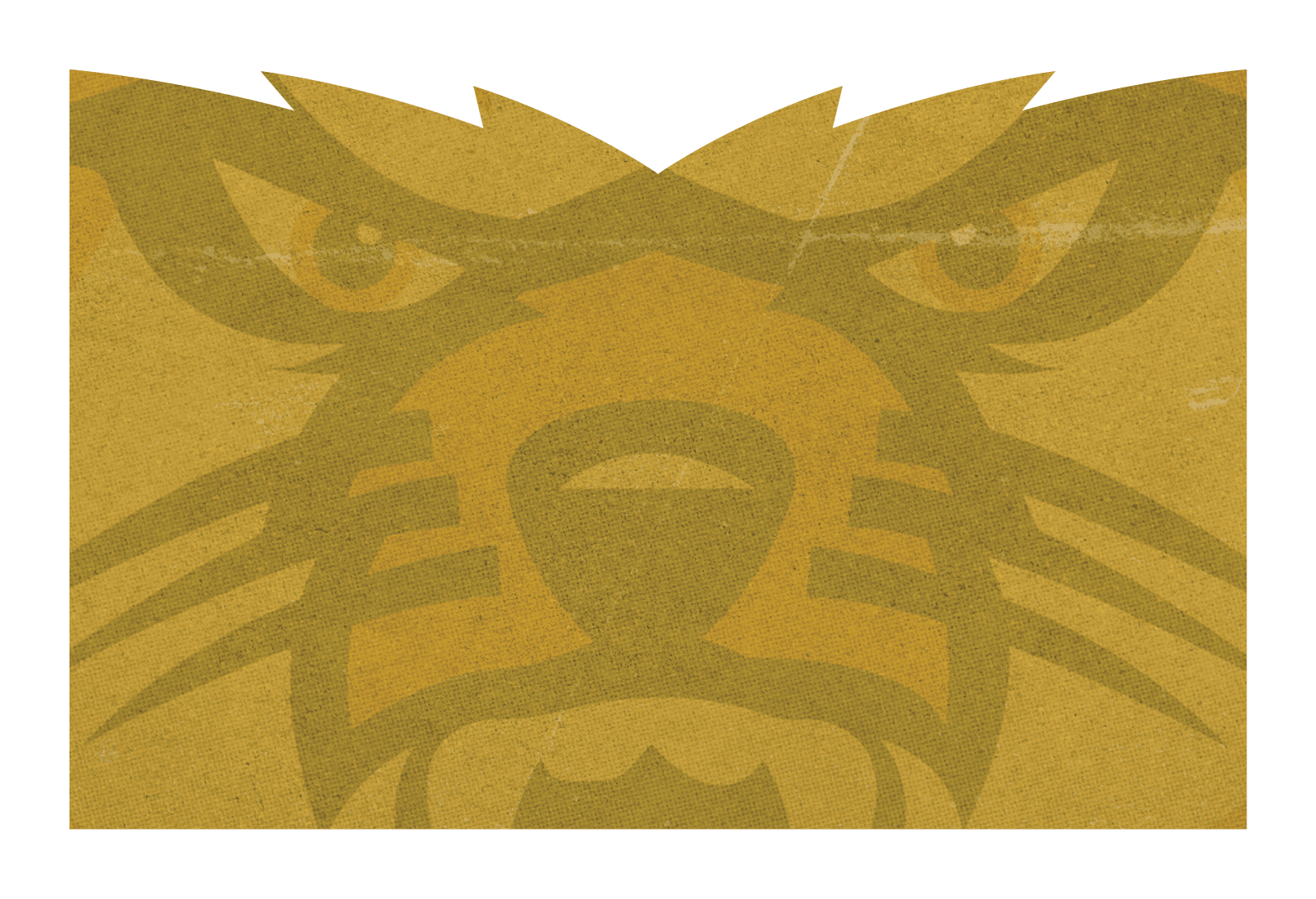 A yellow bear with a snarling face and sharp teeth. AI generated content
