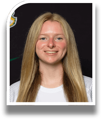 A woman with blonde hair and a white shirt smiles for the camera. AI generated content
