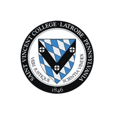 A logo for Saint Vincent College, Pennsylvania. AI generated content