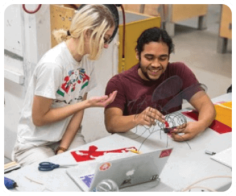 A man and woman are working on a project together. AI generated content