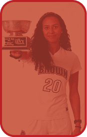 A woman in a white uniform holds a trophy. AI generated content