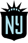 A blue and white logo for New York. AI generated content
