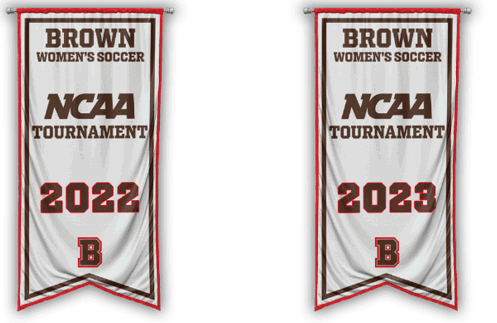 Sixteen banners are displayed in a row, each featuring a different year. AI generated content