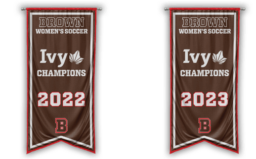 Sixteen banners are displayed in a row, each featuring a different year. AI generated content