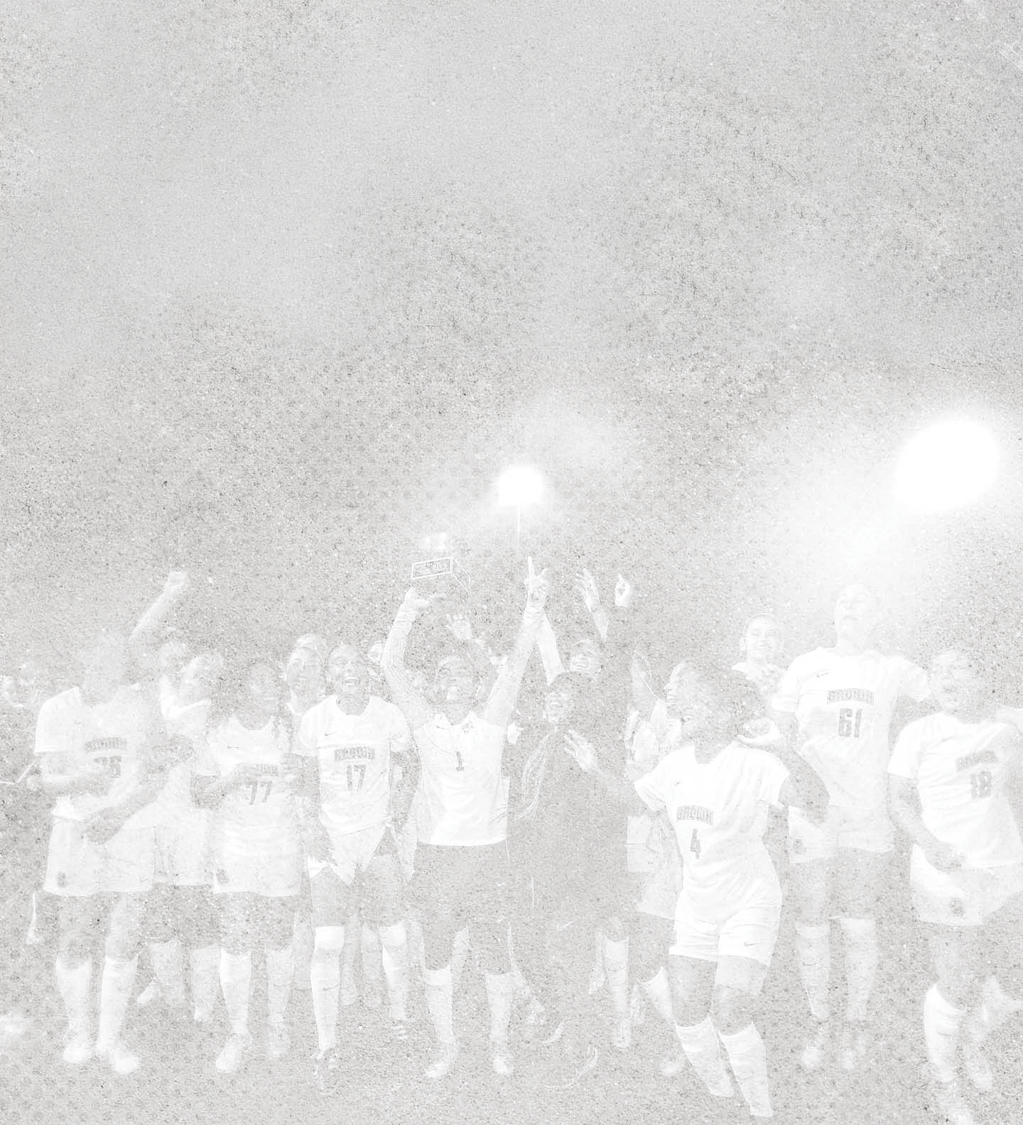 A group of people are standing together, some holding trophies. AI generated content