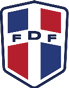 A logo with a red, white, and blue color scheme. AI generated content