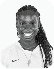 A woman wearing a white shirt with the number 8 on it. AI generated content
