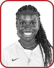 A woman wearing a white shirt with the number 8 on it. AI generated content
