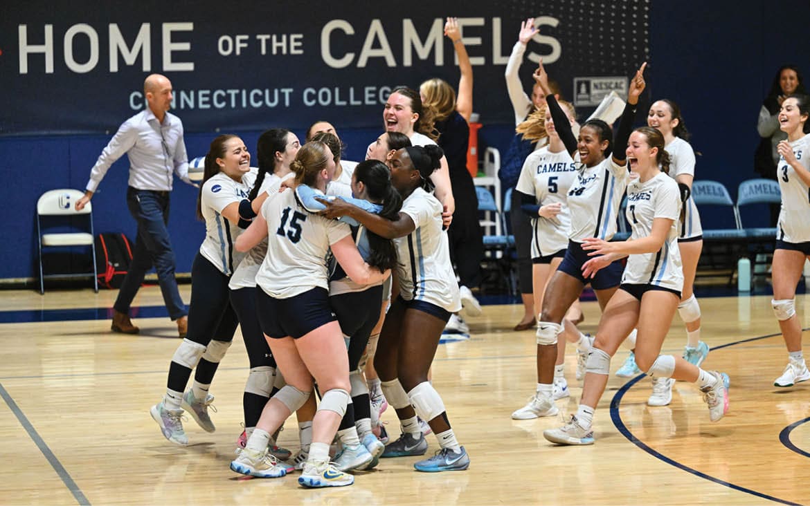 NCAA DIII Volleyball 2024 - Bates vs Conn College Luce Fieldhouse, New London, Connecticut.