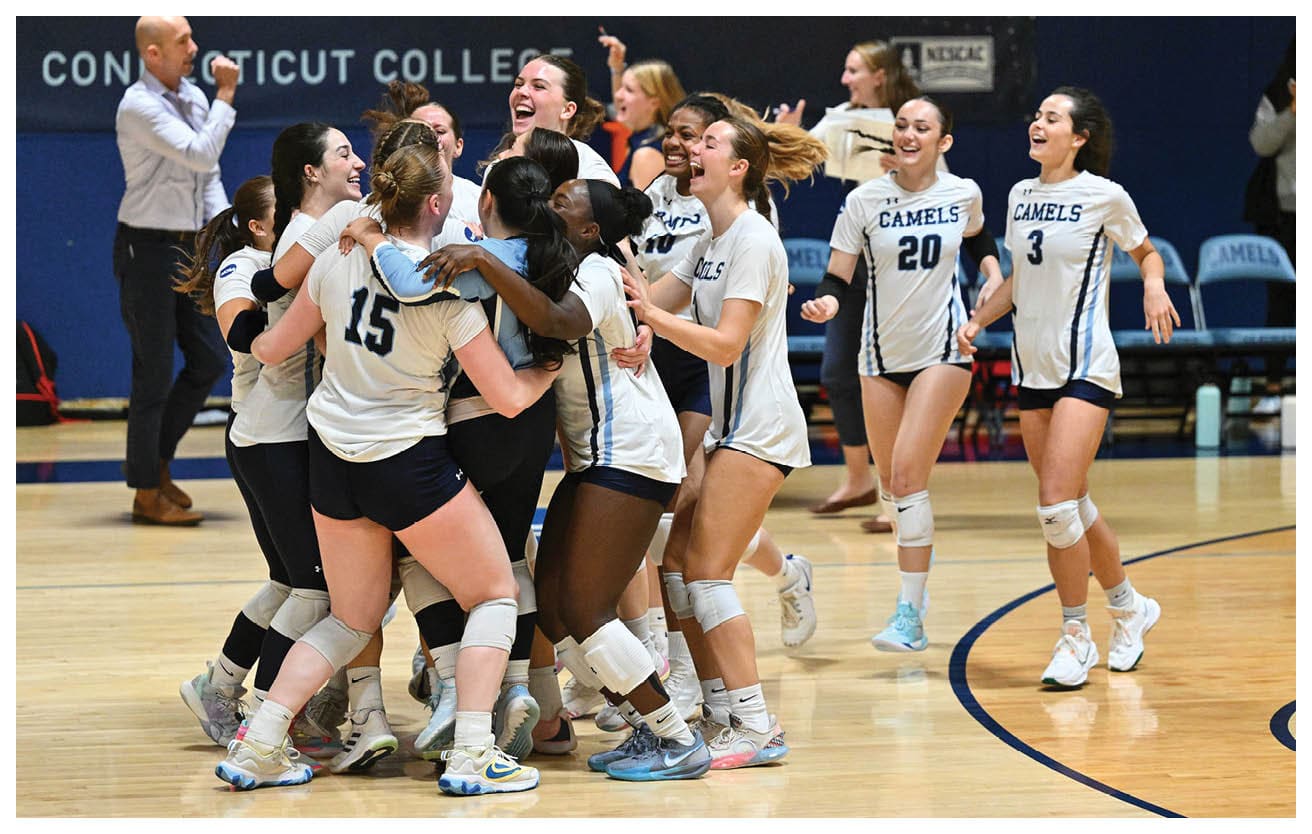 NCAA DIII Volleyball 2024 - Bates vs Conn College Luce Fieldhouse, New London, Connecticut.