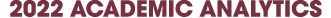 2022 ACADEMIC ANALYTICS