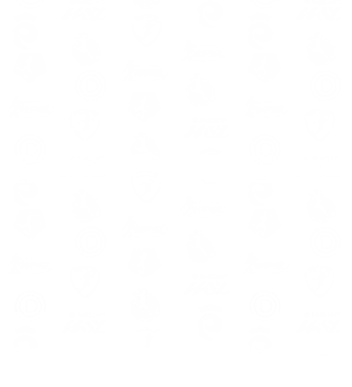 A black and white pattern with various logos and symbols, including a soccer player and a clock. AI generated content