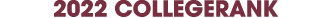 2022 COLLEGERANK
