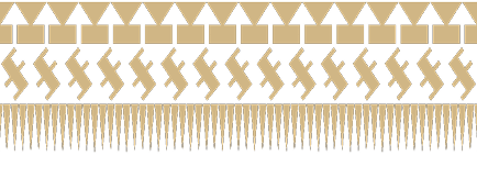 A pattern of arrows and triangles is displayed on a white background. AI generated content