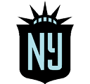 A blue and white logo for New York. AI generated content