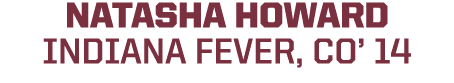 NATASHA HOWARD INDIANA FEVER, CO’ 14