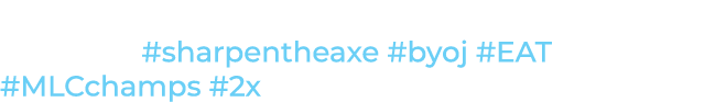 casey.caps It all starts with one in a row. Onto the next one. #sharpentheaxe #byoj #EAT #MLCchamps #2x