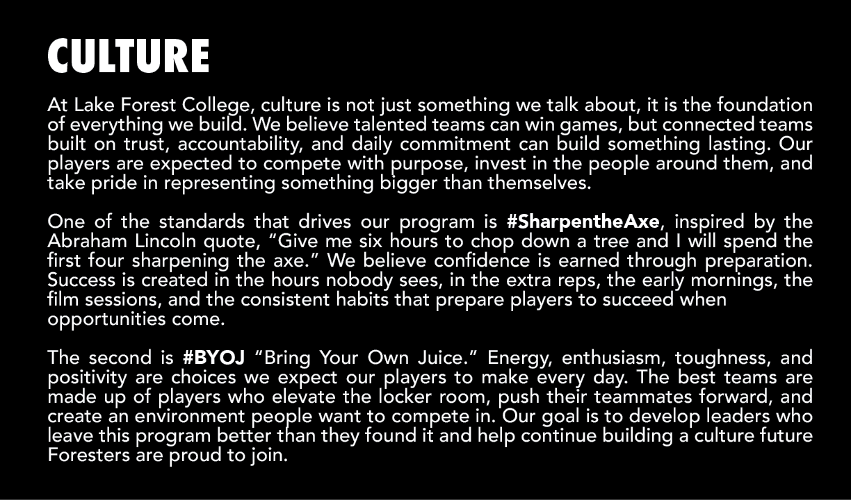 At Lake Forest College, culture is not just something we talk about, it is the foundation of everything we build. We ...