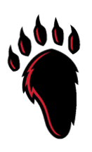 A paw print on a white background. Description generated by AI