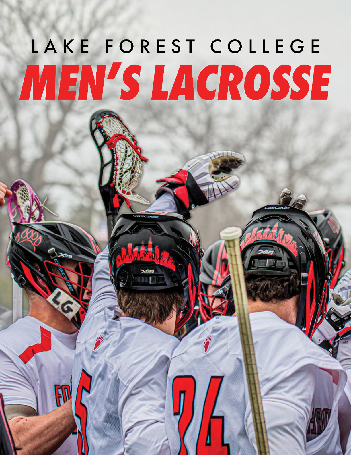 A group of men wearing white and red jerseys with the number 24 on them. Description generated by AI