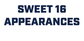  Sweet 16 appearances