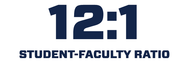 12:1 STUDENT FACULTY RATIO