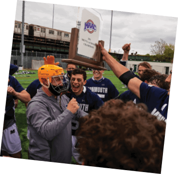 Scooter Whiteside Brian Fisher Zach Clemente MLAX MAAC Championship Monmouth at Manhattan 5-8-2021