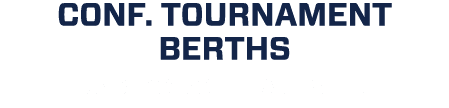 CONF. TOURNAMENT BERTHS UNDER COACH BRIAN FISHER