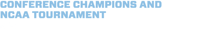 conference champions and ncaa tournament 2021