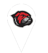 A dog is depicted on a pinpoint marker. AI generated content