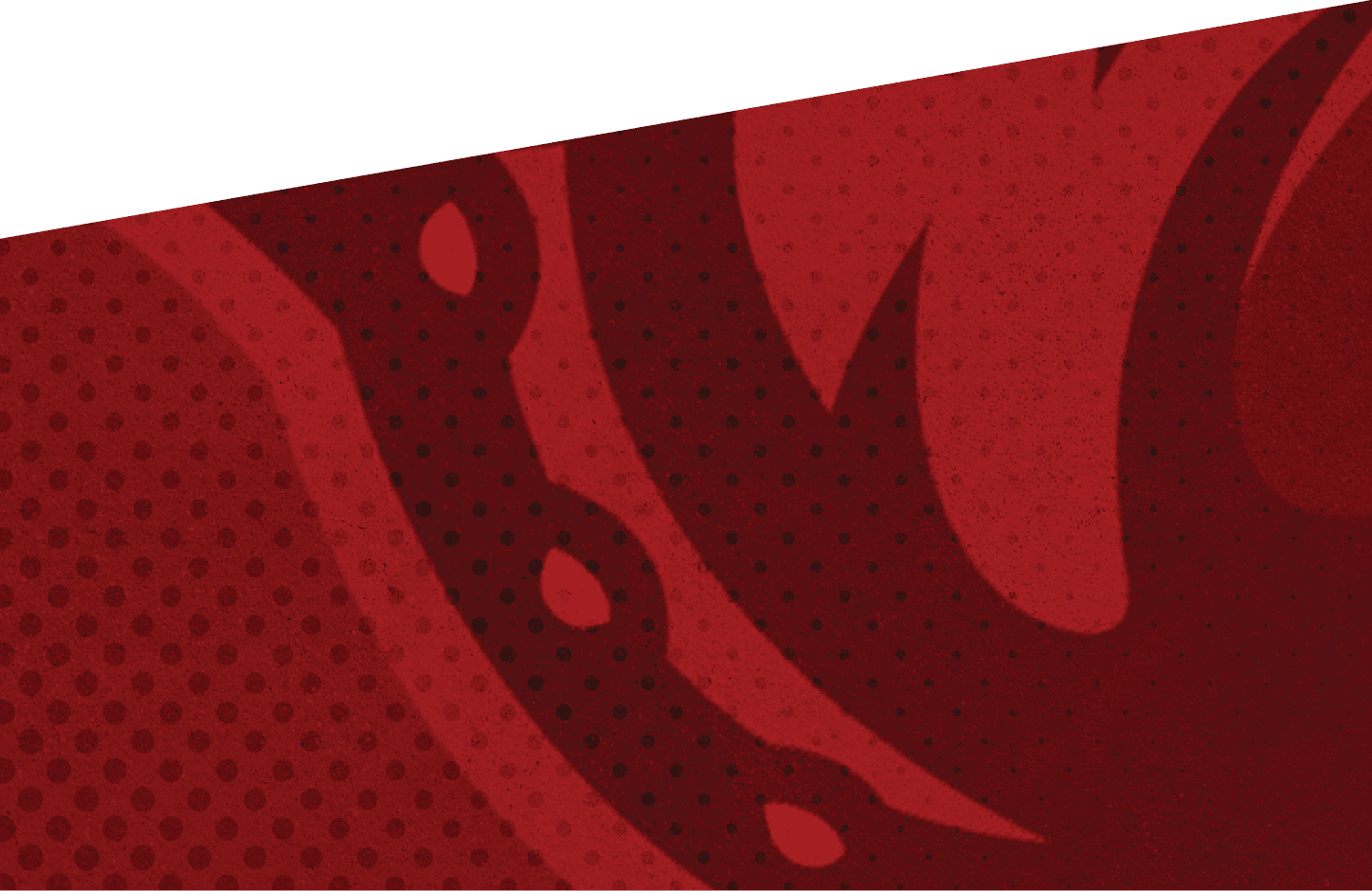 A red and white dog logo with a pink nose. AI generated content
