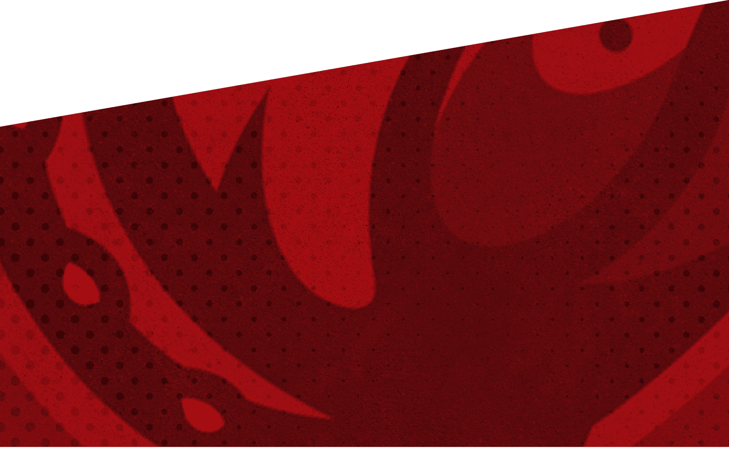 A red and white dog logo with a pink nose. AI generated content