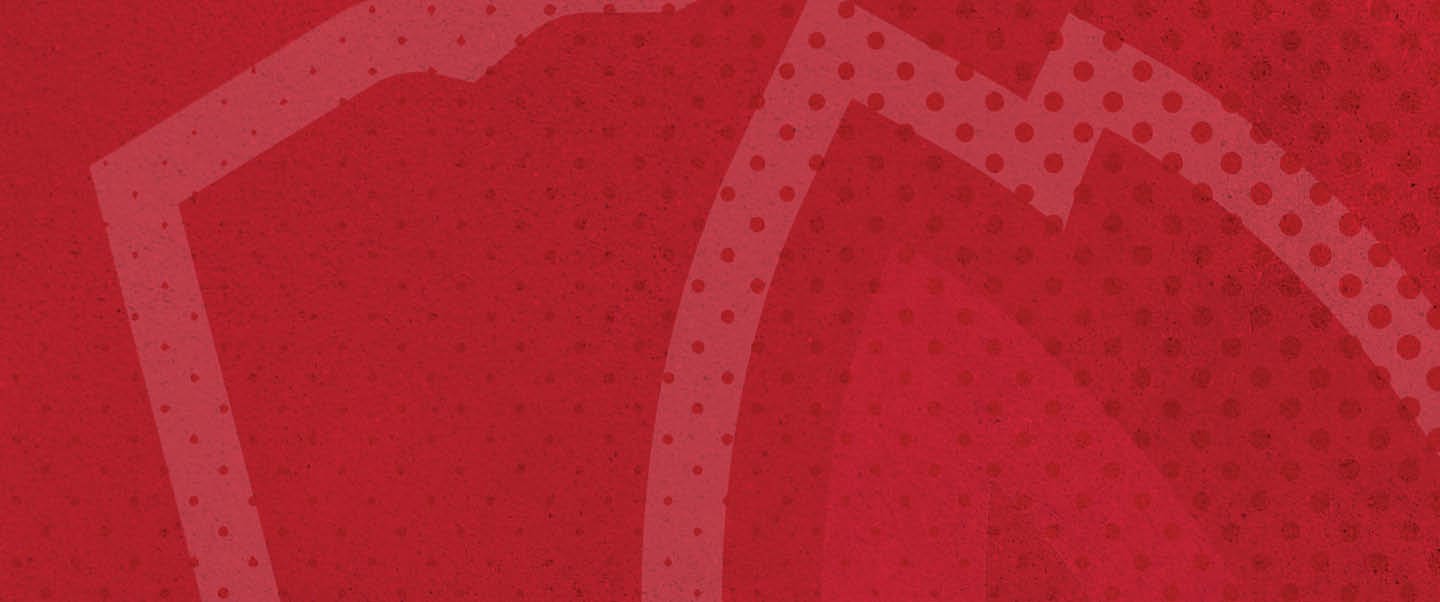 A red and white logo of a wolf with a red nose. AI generated content