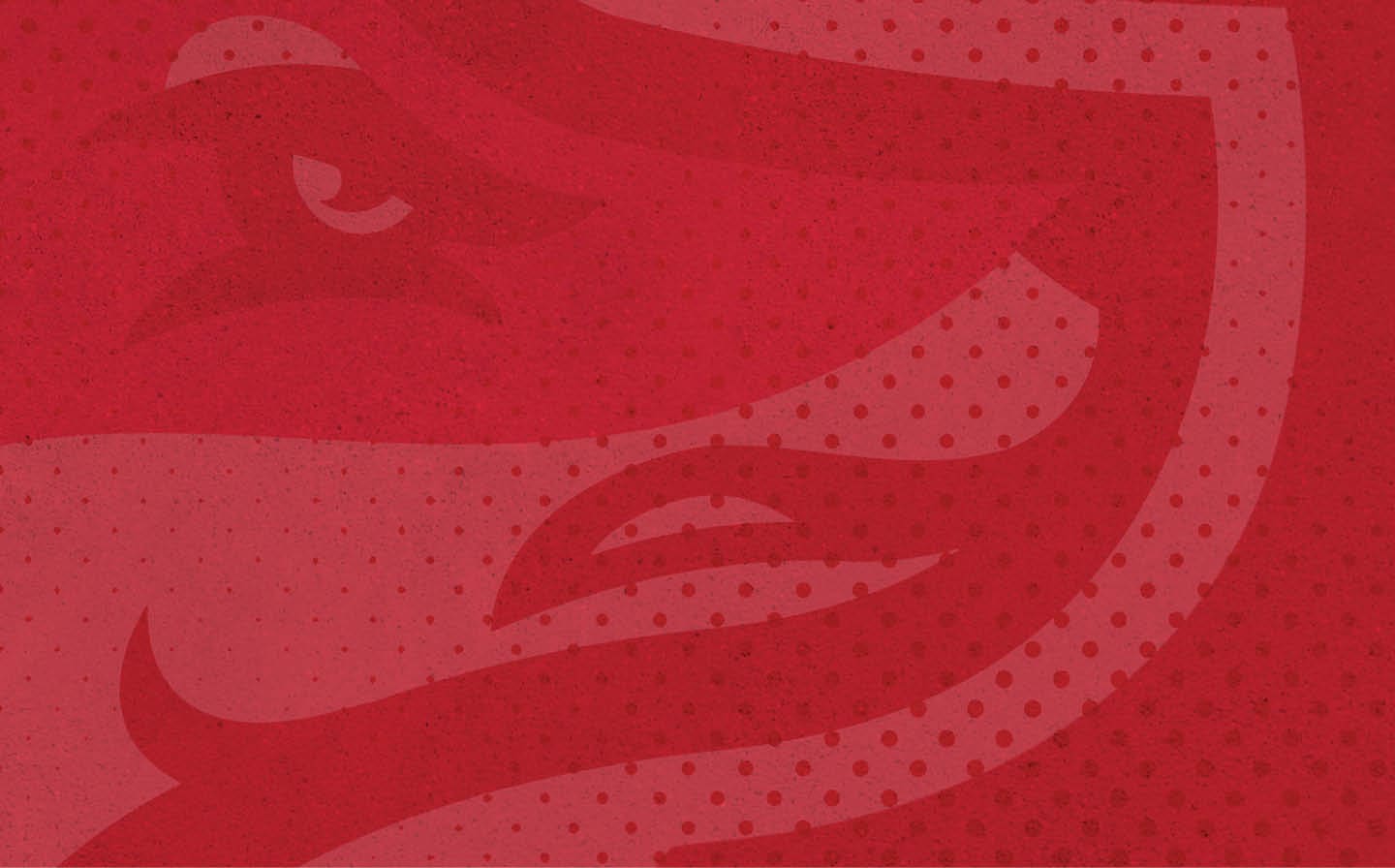 A red and white logo of a wolf with a red nose. AI generated content