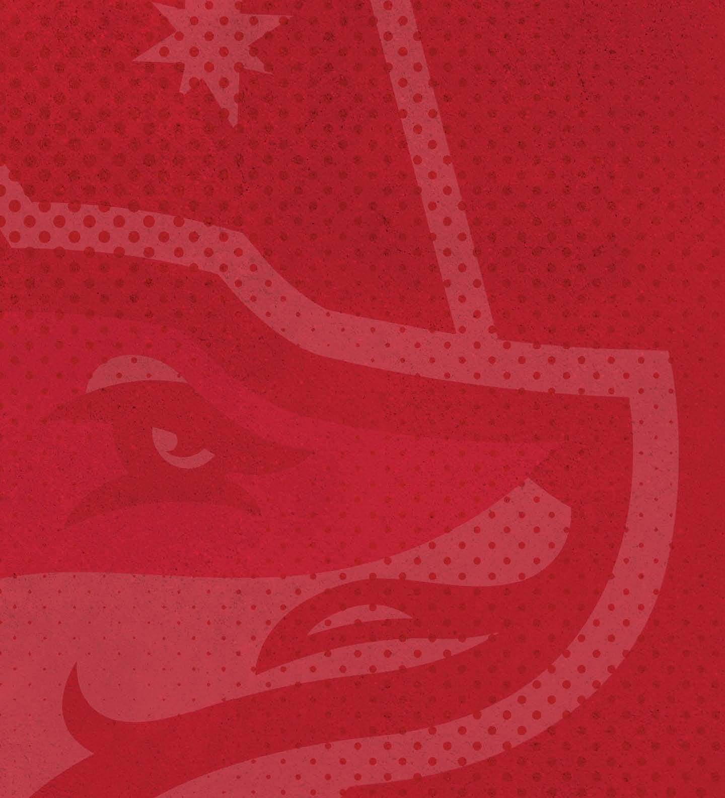A red and white logo of a wolf with a red nose. AI generated content
