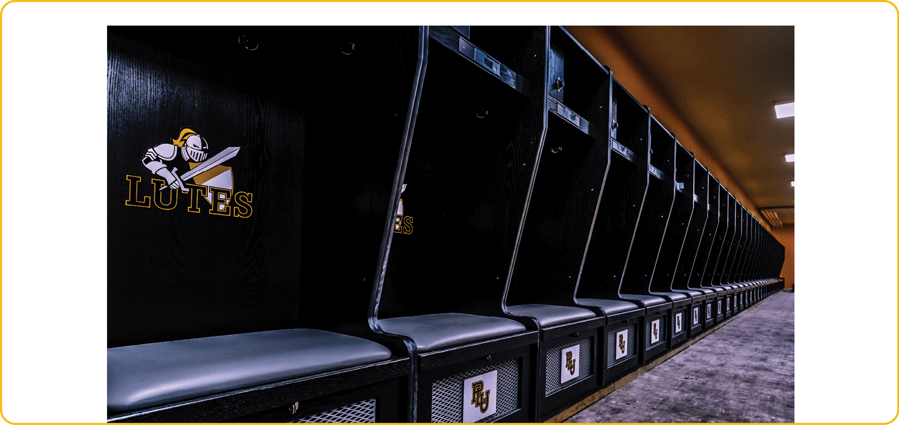 Remodel work on the men's football/track locker room at PLU Thursday, Aug. 8, 2019. (Photo/John Froschauer)
