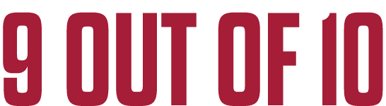 9 OUT OF 10