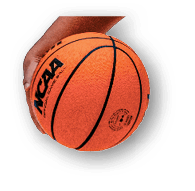 Person wearing a sports uniform with the number 13 is dribbling a basketball while moving forward. Description generated by AI