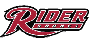 The image shows a stylized logo with the word “RIDERS" in large red and white letters and "BRON" partially visible below it on a maroon background. Description generated by AI