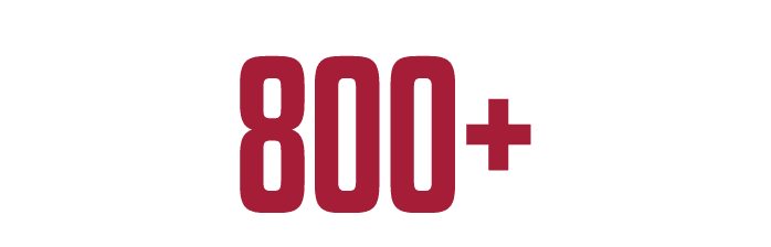 800+