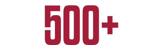 500+