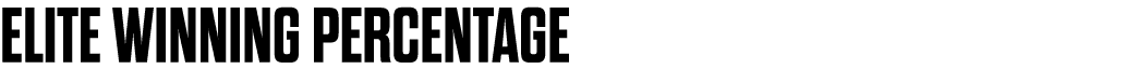 elite winning percentage
