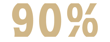 90%
