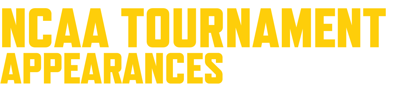 NCAA TOURNAMENT APPEARANCES