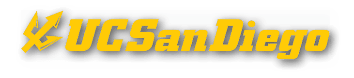 A yellow sign with the word “UC San Diego" on it. AI generated content