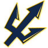 A blue and yellow arrow with a blue and yellow circle in the middle. AI generated content
